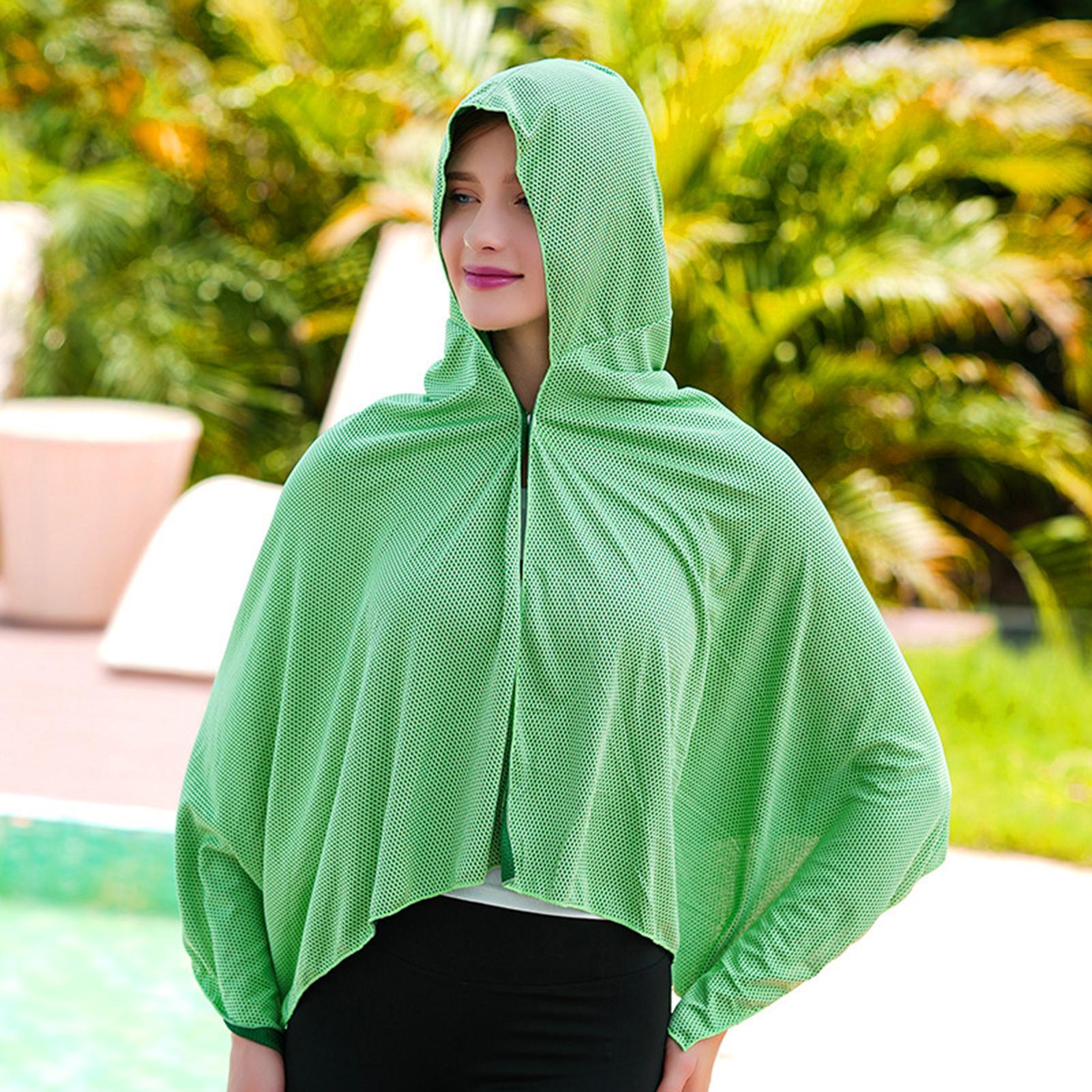 Outdoor Sport Hoodie - منشفة تبريد للرأس والرقبة والوجه، حماية
