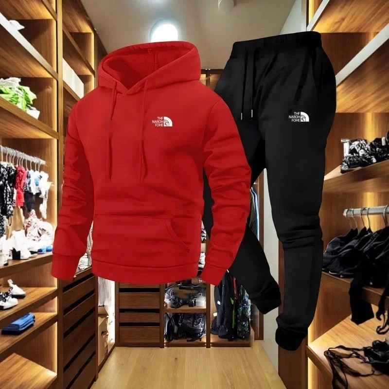 Outdoor Sport Hoodie - طقم رياضي رجالي للخريف والشتاء مكون