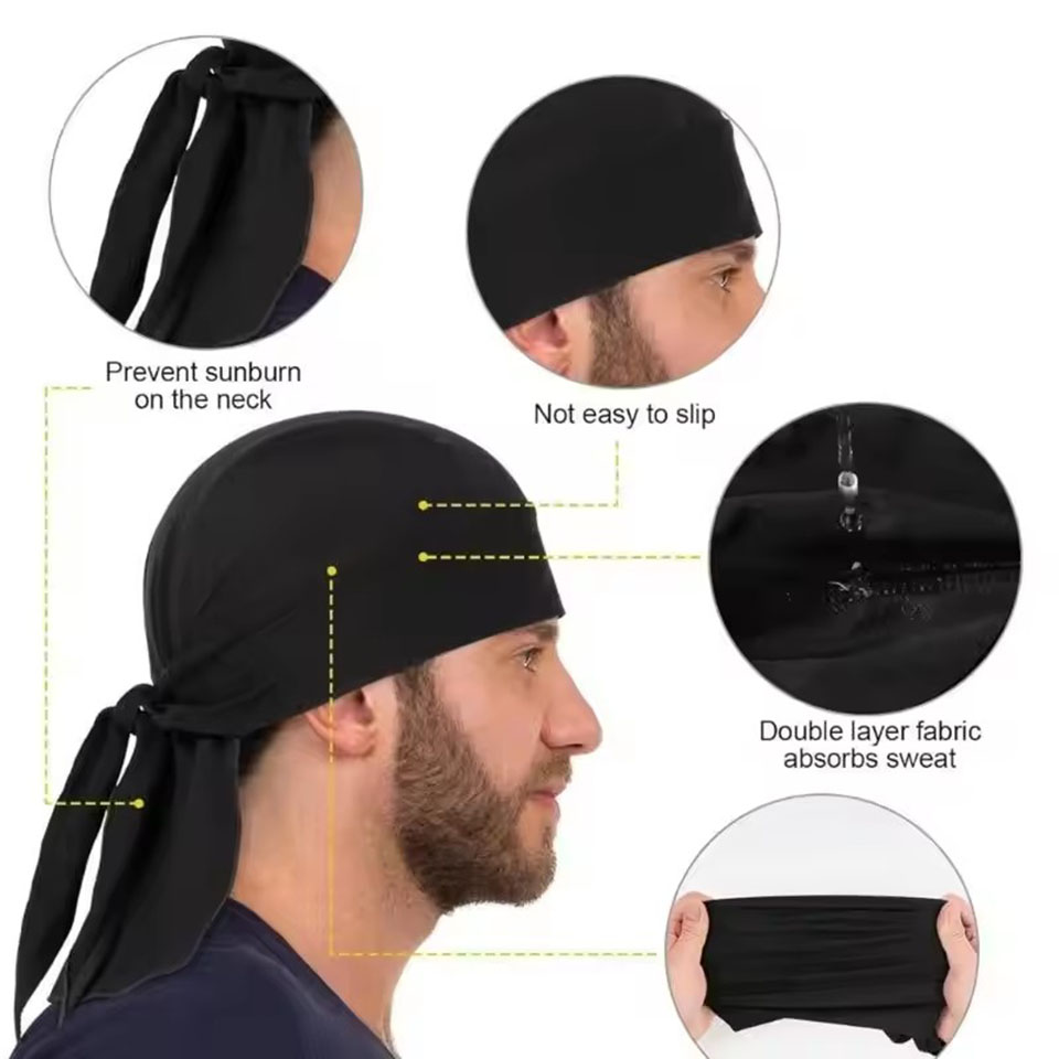 ربطة رأس للدراجات الهوائية ماص - مراجعة Outdoor Sport Hat وسعره