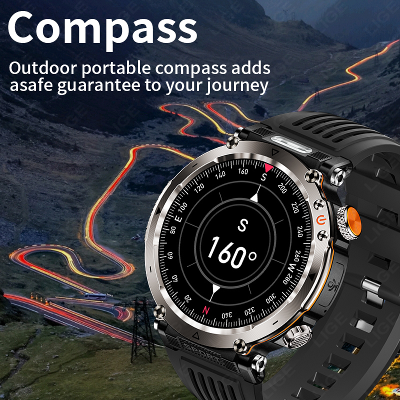 ساعة ذكية عسكرية جديدة للرجال  - مراجعة Outdoor Sport Watch وسعره