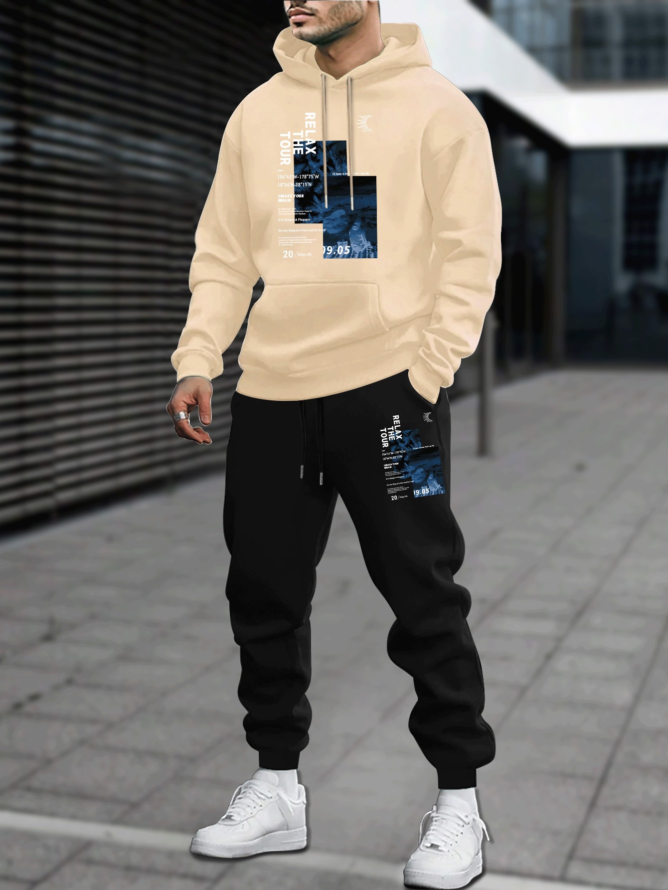 طقم رياضي رجالي من قطعتين للخر - مراجعة Outdoor Sport Hoodie وسعره