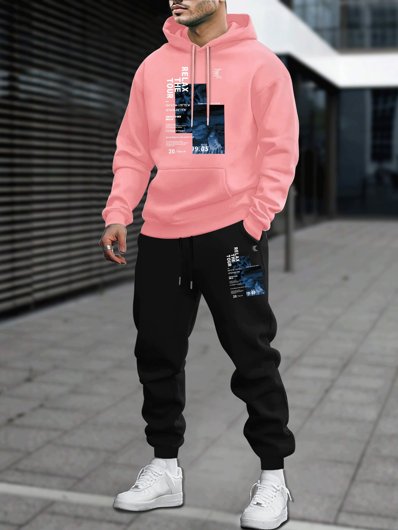 طقم رياضي رجالي من قطعتين للخر - مراجعة Outdoor Sport Hoodie وسعره