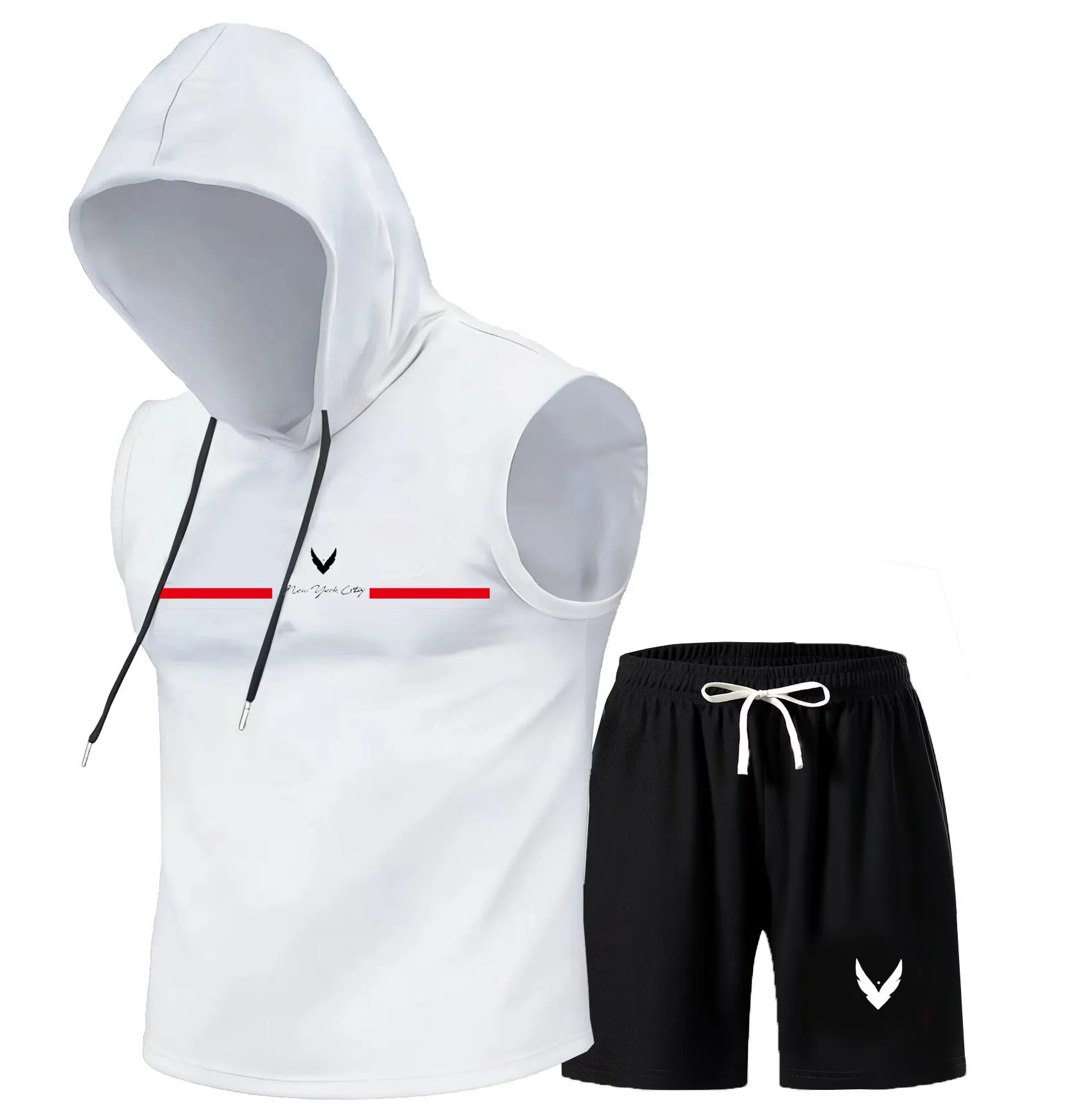 طقم سترة رجالية بغطاء رأس بدون - مراجعة Outdoor Sports Leisure وسعره