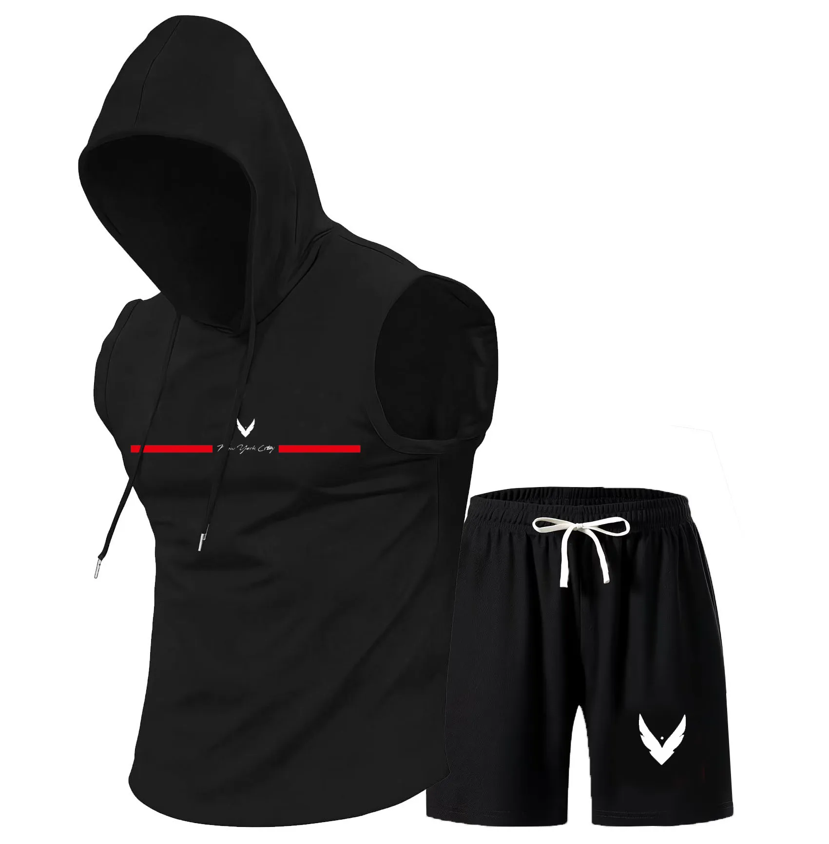 طقم سترة رجالية بغطاء رأس بدون - مراجعة Outdoor Sports Leisure وسعره