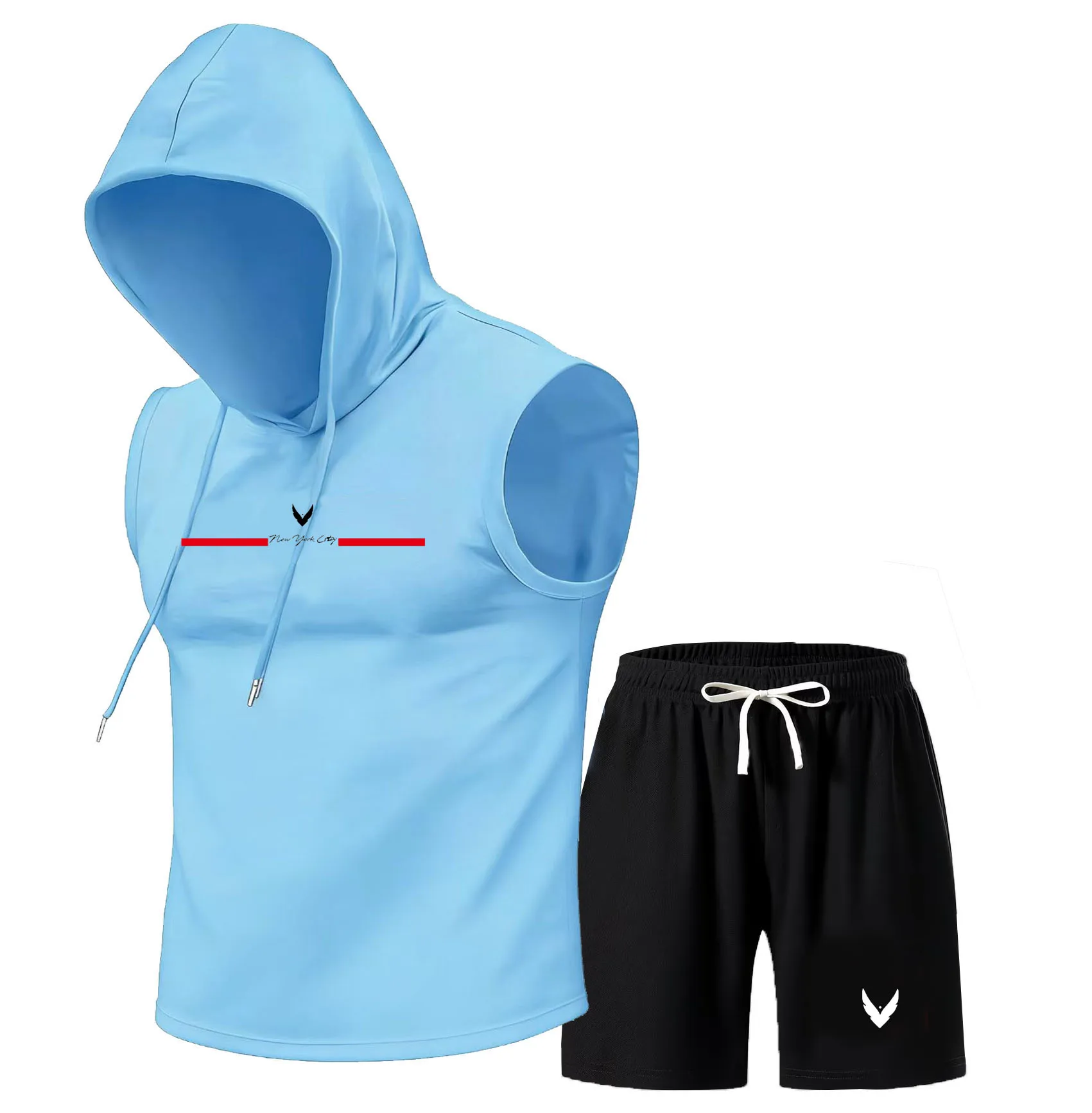 طقم سترة رجالية بغطاء رأس بدون - مراجعة Outdoor Sports Leisure وسعره